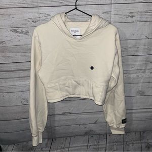 NWOT Hollister Social Tourist Corset Cream Cropped Hoodie Size S
